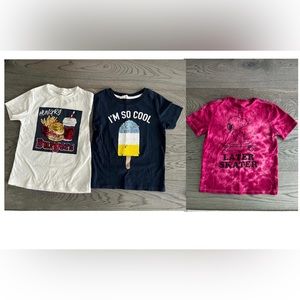 Zara, H&M & Gap Boys Size 4-6 Summer Tee x3
